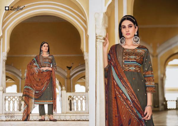 Zulfat Rehmat Cotton Exclusive Designer Redymade Suit